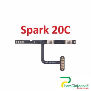 Dây Nút Nguồn Âm Lượng Tecno Spark 20C Power On off + Volume Key Flex Cable
